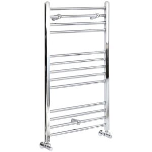 Milano - Kent - Modern Chrome Straight Bar Heated Towel Rail Radiator - 1000mm x 500mm Milano - Kent - Modern Chrome Straight Bar Heated Towel Rail Radiator - 1000mm x 500mm