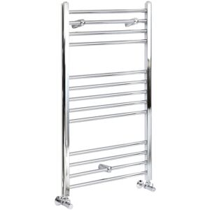 Milano - Kent - Modern Chrome Straight Bar Heated Towel Rail Radiator - 1000mm x 600mm Milano - Kent - Modern Chrome Straight Bar Heated Towel Rail Radiator - 1000mm x 600mm
