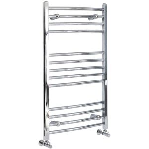 Milano - Kent - Modern Chrome Curved Bar Heated Towel Rail Radiator - 1000mm x 600mm Milano - Kent - Modern Chrome Curved Bar Heated Towel Rail Radiator - 1000mm x 600mm