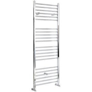 Milano - Kent - Modern Chrome Straight Bar Heated Towel Rail Radiator - 1600mm x 600mm Milano - Kent - Modern Chrome Straight Bar Heated Towel Rail Radiator - 1600mm x 600mm