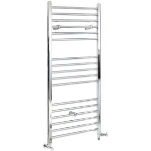 Milano Kent - Modern Chrome Dual Fuel Electric Straight Bar Heated Towel Rail Radiator - 1200mm x 500mm Milano Kent - Modern Chrome Dual Fuel Electric Straight Bar Heated Towel Rail Radiator - 1200mm x 500mm