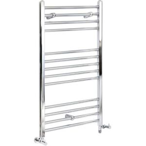 Milano - Kent - Modern Chrome Dual Fuel Electric Straight Bar Heated Towel Rail Radiator - 1000mm x 500mm Milano - Kent - Modern Chrome Dual Fuel Electric Straight Bar Heated Towel Rail Radiator - 1000mm x 500mm