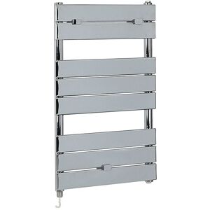 Milano - Lustro Electric - Modern Chrome Flat Panel Heated Towel Rail Radiator with Simple Heating Element - 840mm x 450mm Milano - Lustro Electric - Modern Chrome Flat Panel Heated Towel Rail Radiator with Simple Heating Element - 840mm x 450mm