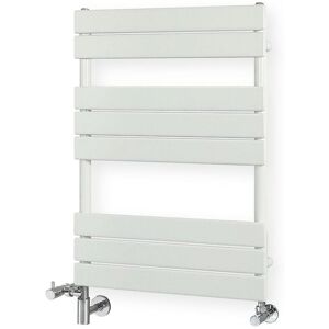 Milano - Lustro - Modern White Flat Panel Dual Fuel Electric Heated Towel Rail Radiator - 825mm x 600mm Milano - Lustro - Modern White Flat Panel Dual Fuel Electric Heated Towel Rail Radiator - 825mm x 600mm