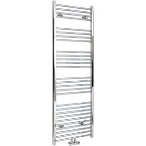 Milano - Neva - Modern Chrome Central Connection Heated Towel Rail Radiator - 1600mm x 600mm Milano - Neva - Modern Chrome Central Connection Heated Towel Rail Radiator - 1600mm x 600mm