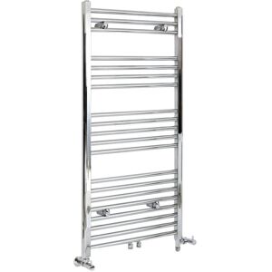 Milano - Neva - Modern Chrome Dual Fuel Electric Heated Towel Rail Radiator - 1188mm x 500mm Milano - Neva - Modern Chrome Dual Fuel Electric Heated Towel Rail Radiator - 1188mm x 500mm