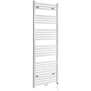 Milano - Neva Electric - Modern White Heated Towel Rail Radiator - 1600mm x 500mm Milano - Neva Electric - Modern White Heated Towel Rail Radiator - 1600mm x 500mm