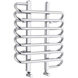Milano - Select - Modern Chrome Curved Ladder Style Heated Towel Rail Radiator - 610mm x 500mm Milano - Select - Modern Chrome Curved Ladder Style Heated Towel Rail Radiator - 610mm x 500mm