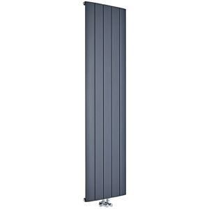 Milano - Skye - Modern Anthracite Vertical Column Single Panel Aluminium Radiator - 1800mm x 470mm Milano - Skye - Modern Anthracite Vertical Column Single Panel Aluminium Radiator - 1800mm x 470mm