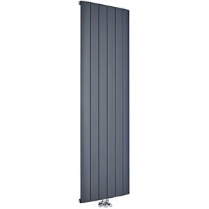 Milano - Skye - Modern Anthracite Vertical Column Single Panel Aluminium Radiator - 1800mm x 565mm Milano - Skye - Modern Anthracite Vertical Column Single Panel Aluminium Radiator - 1800mm x 565mm