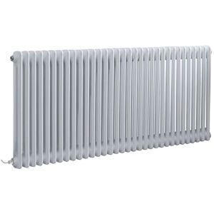 Milano - Windsor - Traditional White 600mm x 1505mm Cast Iron Style Horizontal Double Column Electric Radiator - No Thermostat Milano - Windsor - Traditional White 600mm x 1505mm Cast Iron Style Horizontal Double Column Electric Radiator - No Thermostat