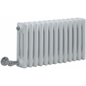 Milano - Windsor - Traditional White 300mm x 605mm Cast Iron Style Horizontal Triple Column Electric Radiator - Wi-Fi Thermostat Milano - Windsor - Traditional White 300mm x 605mm Cast Iron Style Horizontal Triple Column Electric Radiator - Wi-Fi Thermostat