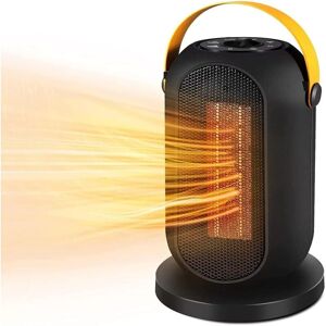 Tinor - Mini Fan Heater 1200W, 6 Modes, ptc Ceramic Fan Heater, Electric Heater, 90°Oscillation Adjustable Thermostat for Bathroom, Office, Living Tinor - Mini Fan Heater 1200W, 6 Modes, ptc Ceramic Fan Heater, Electric Heater, 90°Oscillation Adjustable Thermostat for Bathroom, Office, Living