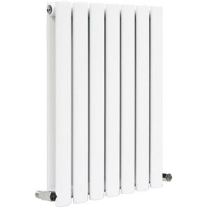 Warmehaus - Oval Panel Radiator White Horizontal Double 600x413mm Warmehaus - Oval Panel Radiator White Horizontal Double 600x413mm