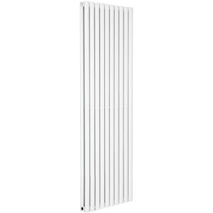 Warmehaus - Oval Panel Radiator White Vertical Double 1800x590mm Warmehaus - Oval Panel Radiator White Vertical Double 1800x590mm