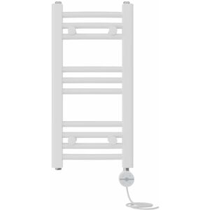 NRG - Prefilled Thermostatic Electric Curved Heated Towel Rail Radiator 600 x 300mm White NRG - Prefilled Thermostatic Electric Curved Heated Towel Rail Radiator 600 x 300mm White