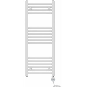 NRG - Prefilled Thermostatic Electric Straight Heated Towel Rail Radiator 1000 x 400mm White NRG - Prefilled Thermostatic Electric Straight Heated Towel Rail Radiator 1000 x 400mm White