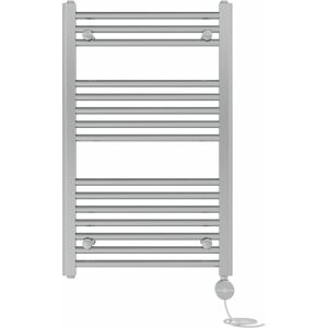 NRG - Prefilled Thermostatic Electric Straight Heated Towel Rail Radiator 800 x 500mm Chrome NRG - Prefilled Thermostatic Electric Straight Heated Towel Rail Radiator 800 x 500mm Chrome