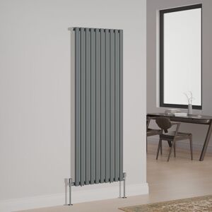 NRG - Designer Radiator Oval Column Central Heating Rads Vertical Single 1600x590mm Anthracite NRG - Designer Radiator Oval Column Central Heating Rads Vertical Single 1600x590mm Anthracite