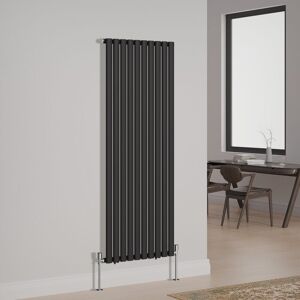 NRG - Designer Radiator Oval Column Central Heating Rads Vertical Single 1600x590mm Black NRG - Designer Radiator Oval Column Central Heating Rads Vertical Single 1600x590mm Black