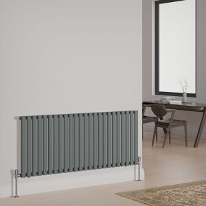 NRG - Designer Radiator Oval Column Central Heating Rads Horizontal Single 600x1416mm Anthracite NRG - Designer Radiator Oval Column Central Heating Rads Horizontal Single 600x1416mm Anthracite