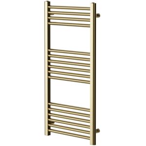 Colore - Pizarro Brushed Brass 1000mm x 500mm Straight Heated Towel Rail Colore - Pizarro Brushed Brass 1000mm x 500mm Straight Heated Towel Rail