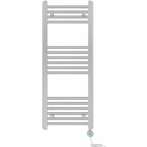 NRG - Pre-filled Bathroom Straight Electric Heated Towel Rail Radiator Thermostatic 1000x400mm Chrome NRG - Pre-filled Bathroom Straight Electric Heated Towel Rail Radiator Thermostatic 1000x400mm Chrome