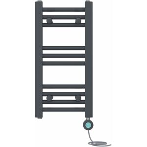 NRG - Pre-filled Bathroom Straight Electric Heated Towel Rail Radiator Thermostatic 600x300mm Anthracite NRG - Pre-filled Bathroom Straight Electric Heated Towel Rail Radiator Thermostatic 600x300mm Anthracite
