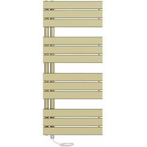 NRG - Prefilled Electric Heated Towel Rail Flat Panel Ladder Warmer Heating Rads 1126x500mm Brushed Brass NRG - Prefilled Electric Heated Towel Rail Flat Panel Ladder Warmer Heating Rads 1126x500mm Brushed Brass