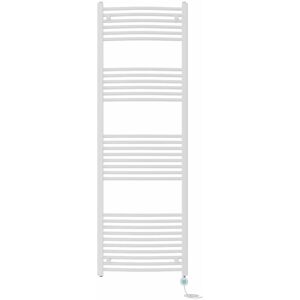 NRG - Prefilled Electric Heated Towel Rail Radiator Curved Thermo Smart WiFi 1800x600mm White NRG - Prefilled Electric Heated Towel Rail Radiator Curved Thermo Smart WiFi 1800x600mm White