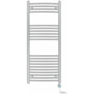 NRG - Prefilled Electric Heated Towel Rail Radiator Curved Thermo Smart WiFi 1200x500mm Chrome NRG - Prefilled Electric Heated Towel Rail Radiator Curved Thermo Smart WiFi 1200x500mm Chrome