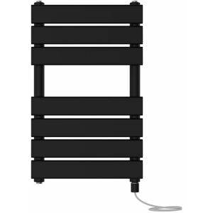 NRG - Prefilled Electric Heated Towel Rail Radiator Flat Panel Warmer Ladder 650x400mm Black NRG - Prefilled Electric Heated Towel Rail Radiator Flat Panel Warmer Ladder 650x400mm Black