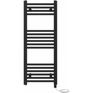 NRG - Prefilled Electric Straight Heated Towel Rail Radiator Ladder Warmer 1000x400mm Black NRG - Prefilled Electric Straight Heated Towel Rail Radiator Ladder Warmer 1000x400mm Black