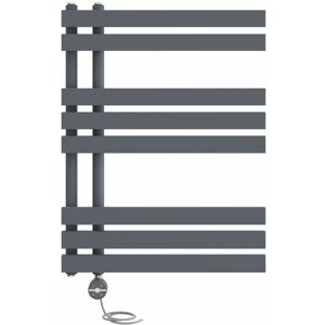 NRG - Prefilled Thermostatic D-shape Electric Heated Towel Rail Radiator Ladder Warmer 800x600mm Sand Grey NRG - Prefilled Thermostatic D-shape Electric Heated Towel Rail Radiator Ladder Warmer 800x600mm Sand Grey