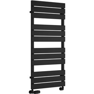 Reina - Avola Flat Panel Heated Towel Rail 1124mm h x 500mm w - Black Reina - Avola Flat Panel Heated Towel Rail 1124mm h x 500mm w - Black