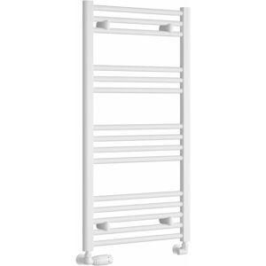 Reina - Capo Straight Heated Towel Rail 1000mm h x 500mm w - White Reina - Capo Straight Heated Towel Rail 1000mm h x 500mm w - White