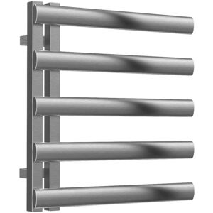 Reina Cavo Designer Heated Towel Rail 530mm H x 500mm W Brushed Stainless Steel Reina Cavo Designer Heated Towel Rail 530mm H x 500mm W Brushed Stainless Steel