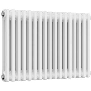 Reina - Colona 2 Column Horizontal Radiator 500mm h x 785mm w - White Reina - Colona 2 Column Horizontal Radiator 500mm h x 785mm w - White