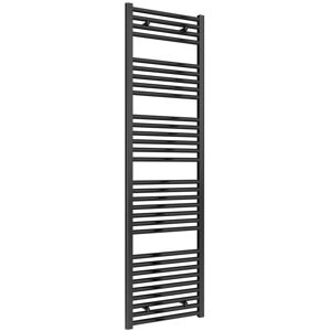Reina - Diva Flat Heated Towel Rail 1800mm h x 500mm w Matt Black Reina - Diva Flat Heated Towel Rail 1800mm h x 500mm w Matt Black