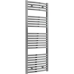 Reina - Diva Curved Heated Towel Rail 1400mm h x 500mm w Chrome Reina - Diva Curved Heated Towel Rail 1400mm h x 500mm w Chrome