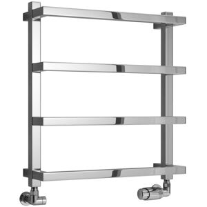 Reina - Glora Designer Heated Towel Rail 555mm h x 500mm w - Chrome Reina - Glora Designer Heated Towel Rail 555mm h x 500mm w - Chrome
