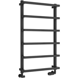 Reina - Glora Designer Heated Towel Rail 875mm h x 500mm w - Anthracite Reina - Glora Designer Heated Towel Rail 875mm h x 500mm w - Anthracite