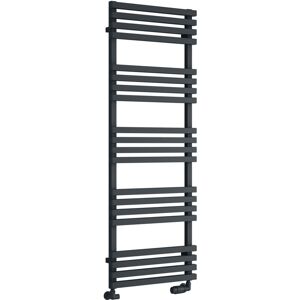 Reina - Kale Designer Heated Towel Rail 1436mm h x 500mm w - Anthracite Reina - Kale Designer Heated Towel Rail 1436mm h x 500mm w - Anthracite
