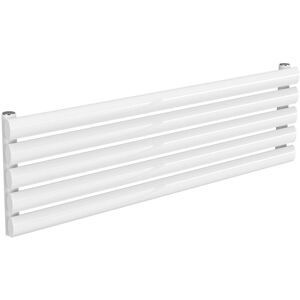 Reina - Nevah Single Designer Horizontal Radiator 295mm h x 1000mm w White Reina - Nevah Single Designer Horizontal Radiator 295mm h x 1000mm w White