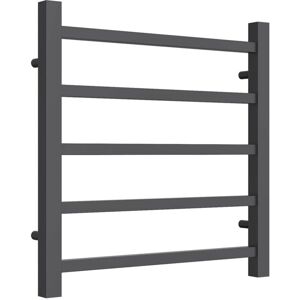 Reina - Serena Square Tube Heated Towel Rail 500mm h x 500mm w Anthracite Reina - Serena Square Tube Heated Towel Rail 500mm h x 500mm w Anthracite