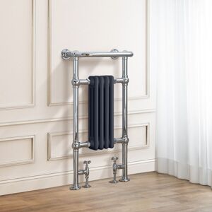 Warmehaus - Traditional Heated Towel Rail Bathroom 952x479mm Chrome&Grey Warmehaus - Traditional Heated Towel Rail Bathroom 952x479mm Chrome&Grey
