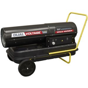 Sealey AB1850DV Dual Voltage Space Warmer Kerosene/Diesel Heater with Wheels 185,000Btu/hr Sealey AB1850DV Dual Voltage Space Warmer Kerosene/Diesel Heater with Wheels 185,000Btu/hr