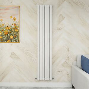 Sky Bathroom - 1800x354mm White Single Vertical Oval Column Designer Central Heating Radiator Sky Bathroom - 1800x354mm White Single Vertical Oval Column Designer Central Heating Radiator