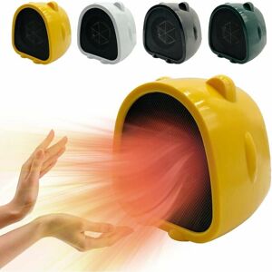 Dewdat - Small Electric Heater,Mini Ceramic Radiator,Fan Heater, 500W Space Heater, Portable Energy Saving Heater, for Living Room, Bedroom and Dewdat - Small Electric Heater,Mini Ceramic Radiator,Fan Heater, 500W Space Heater, Portable Energy Saving Heater, for Living Room, Bedroom and