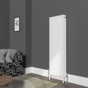 NRG - Traditional 4 Column Radiator Cast Iron Style Heating Rads Vertical White 1500x470mm NRG - Traditional 4 Column Radiator Cast Iron Style Heating Rads Vertical White 1500x470mm